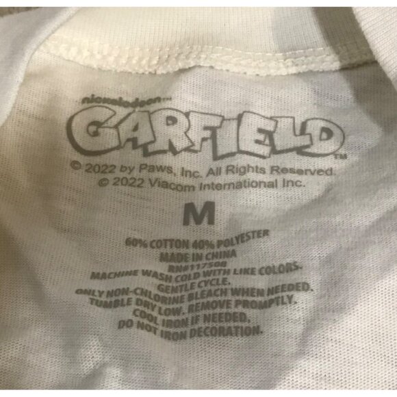 Garfield Self Love Sleeveless Tank Top Medium Unisex Cotton Polyester Hugs - Picture 4 of 7